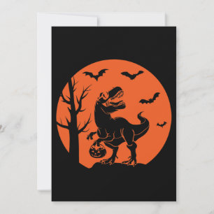 Halloween Dinosaur Family Costume Halloween Invitation