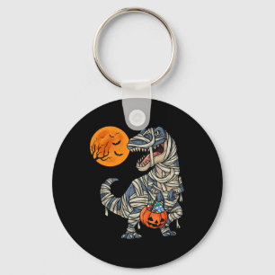 Halloween Dinosaur Mummy T Rex Scary Boys Kids Tee Key Ring