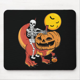 Halloween Dinosaur Pumpkin T Rex Skeleton Boys Tod Mouse Pad