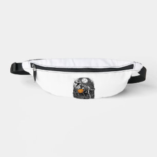 Halloween Dinosaur Skeleton Pumpkin Vintage Shirt Bum Bags