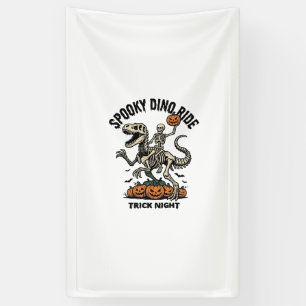 Halloween Dinosaur Skeleton Vintage Trick Ride_1 Banner