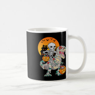 Halloween Dinosaur T Rex Skeleton Scary Boys Kids  Coffee Mug