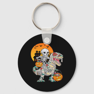 Halloween Dinosaur T Rex Skeleton Scary Boys Kids  Key Ring