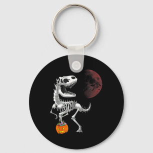Halloween Dinosaur T Rex Skeleton Scary Boys Kids  Key Ring