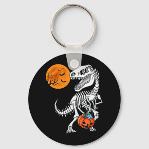 Halloween Dinosaur T Rex Skeleton Scary Boys Kids Key Ring