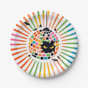 Halloween Disco Ball Paper Plate