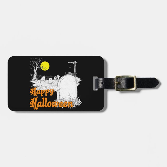 Halloween DIY Luggage Tag (Front Horizontal)