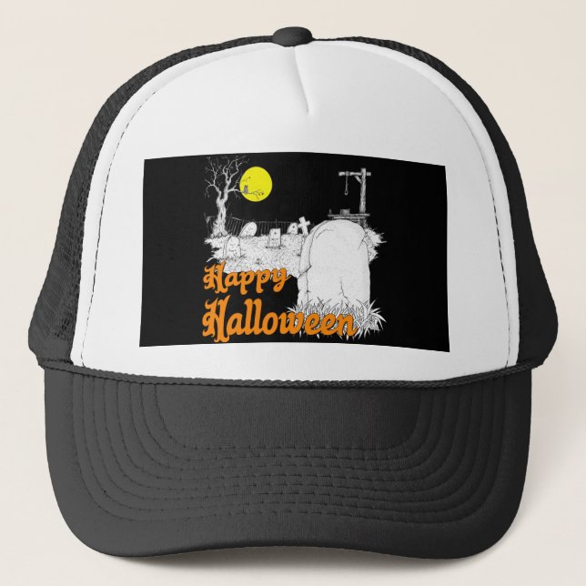 Halloween DIY Trucker Hat (Front)