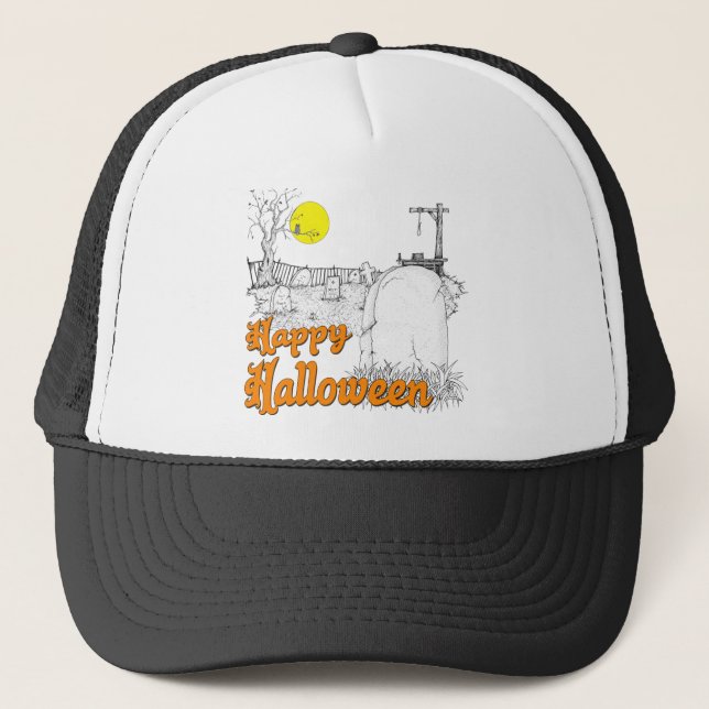 Halloween DIY Trucker Hat (Front)
