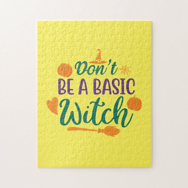 Halloween Do Not Be A Basic Witch Jigsaw Puzzle (Vertical)