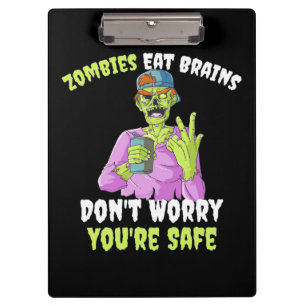 Halloween Do Not Worry You Are Safe Clipboard