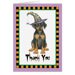 Halloween Doberman Thank You