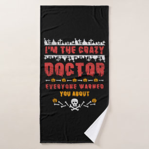 Halloween Doctor Bath Towel
