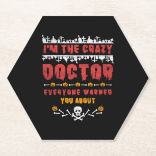 Halloween Doctor Paper Coaster