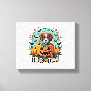 Halloween Dog  1 Canvas Print