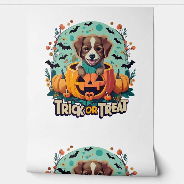 Halloween Dog  1 Wallpaper (Unrolling)