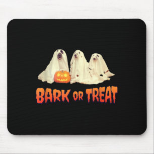 Halloween Dog Bark Or Treat Mouse Pad