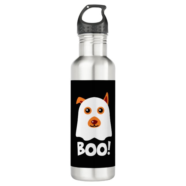 Halloween Dog Boo 710 Ml Water Bottle (Front)