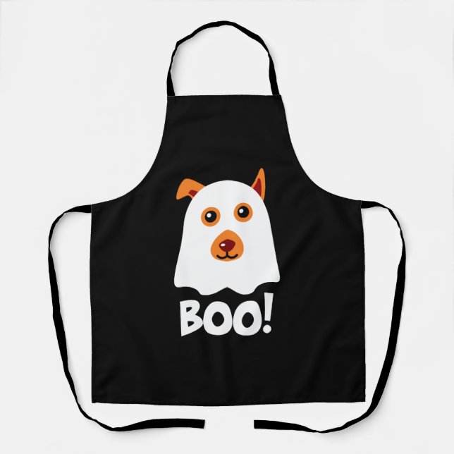 Halloween Dog Boo Apron (Front)