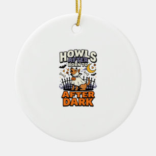 Halloween Dog Boo Crew (5) Ceramic Ornament