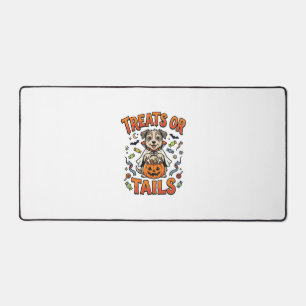 Halloween Dog Candy Mischief Desk Mat