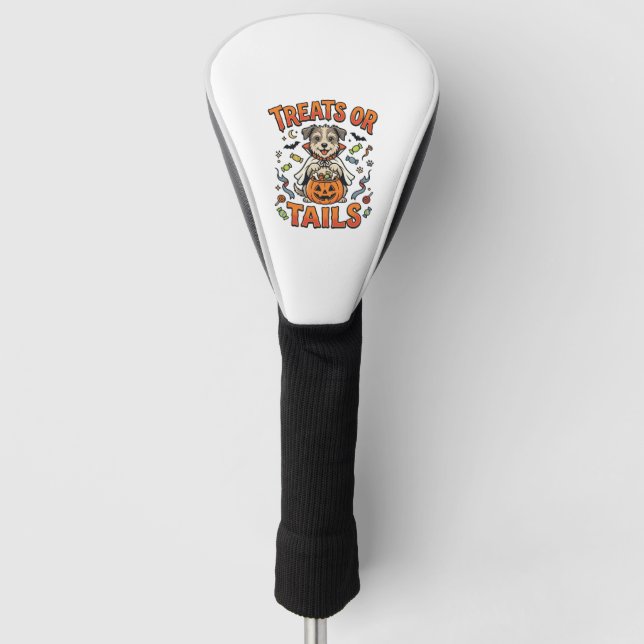 Halloween Dog Candy Mischief Golf Head Cover (Front)