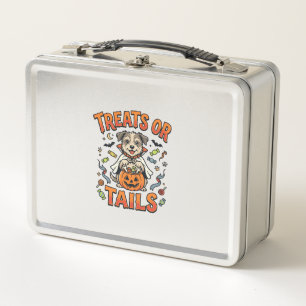 Halloween Dog Candy Mischief Metal Lunch Box