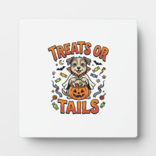 Halloween Dog Candy Mischief Plaque