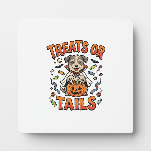 Halloween Dog Candy Mischief Plaque (Front)