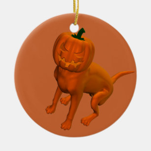 Halloween Dog Ceramic Tree Decoration