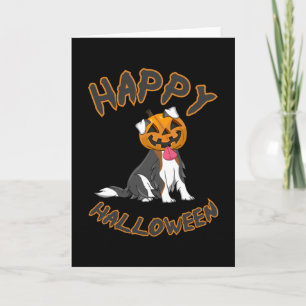 Halloween Dog Dogs Pumpkin Horror Gift Idea Card