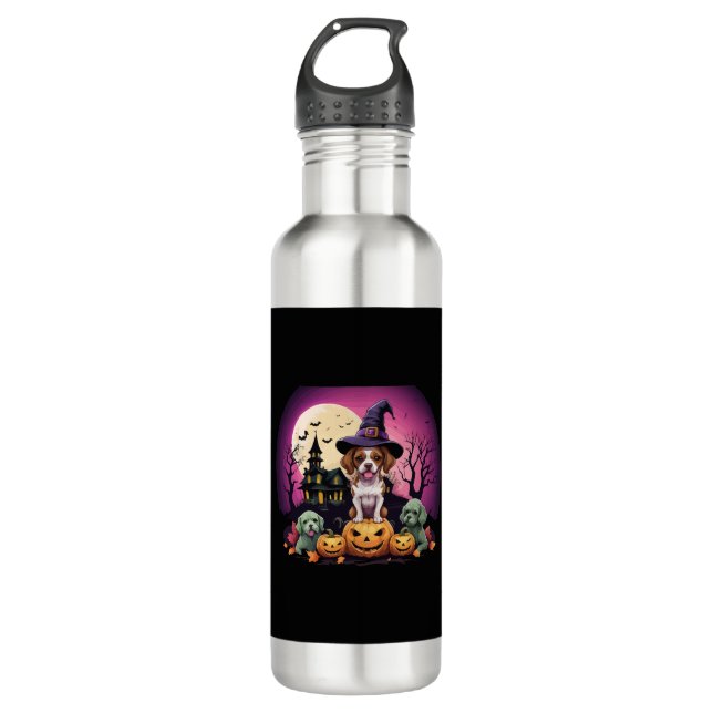 Halloween Dog Fall Lovers 710 Ml Water Bottle (Front)