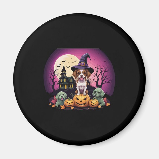 Halloween Dog Fall Lovers Magnet (Front)