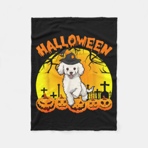 Halloween dog fleece blanket