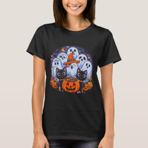 Halloween Dog Ghost Funny Halloween Dog Men Women T-Shirt