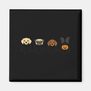 Halloween Dog Ghosts Pug Lab Dachshund Terrier Magnet