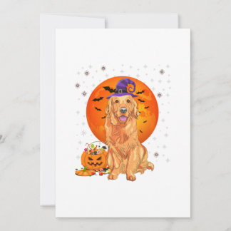 Halloween Dog Golden Retriever Announcement