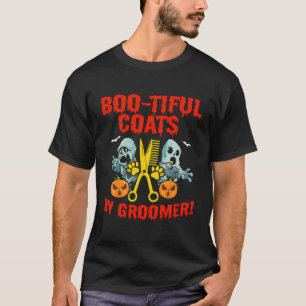 Halloween Dog Grooming Groomer Furologist Pet Pupp T-Shirt