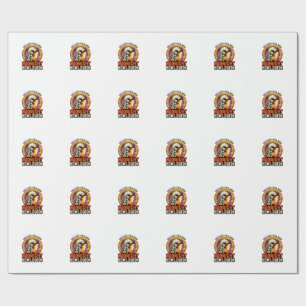 Halloween Dog Howl Queen Wrapping Paper