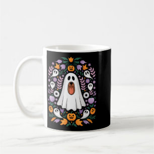 Halloween Dog In Ghost Costume Cute Funny Coffee Mug