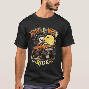 Halloween Dog Monster Truck T-Shirt