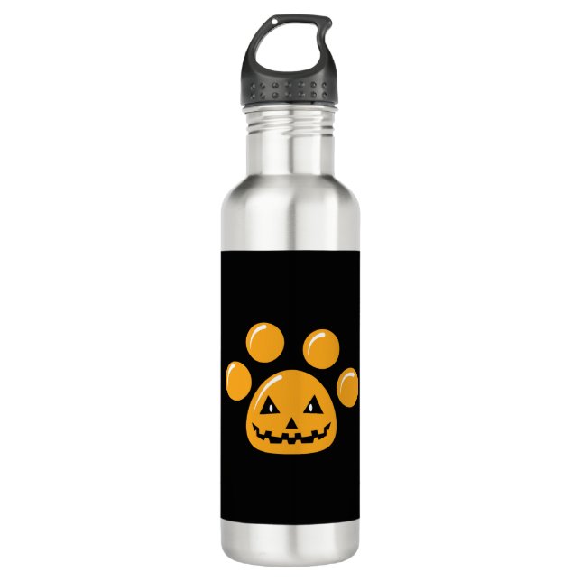 Halloween Dog Paw 710 Ml Water Bottle (Front)