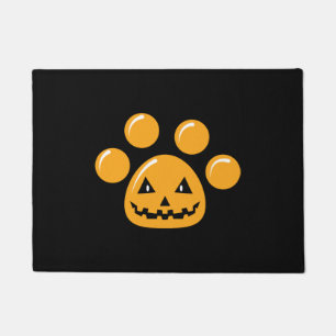 Halloween Dog Paw Doormat