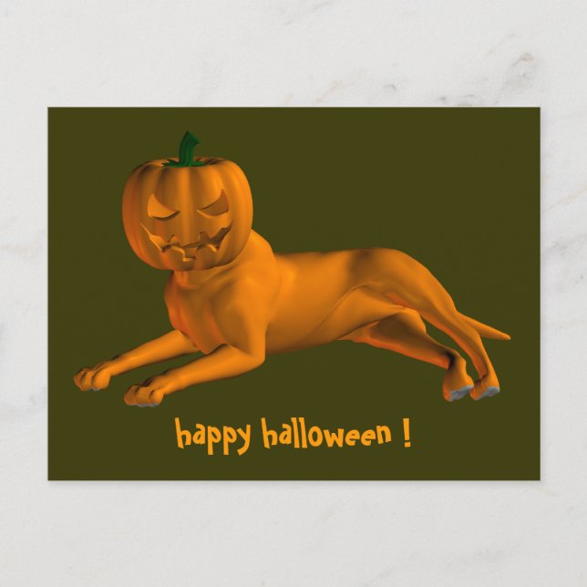 Halloween Dog Postcard (Front)