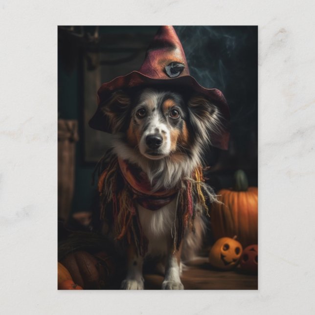 Halloween Dog Postcard (Front)
