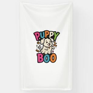 Halloween Dog Puppy Boo Banner