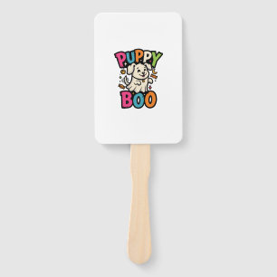 Halloween Dog Puppy Boo Hand Fan