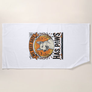 Halloween Dog Shirt For Proud Pet Parents Beach Towel