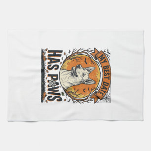 Halloween Dog Shirt For Proud Pet Parents Tea Towel