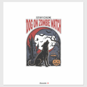 Halloween Dog Shirt Zombie Patrol Design_1